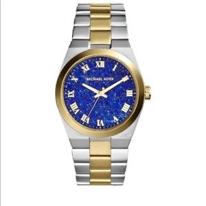 Michael Kors watch double tone and blue face